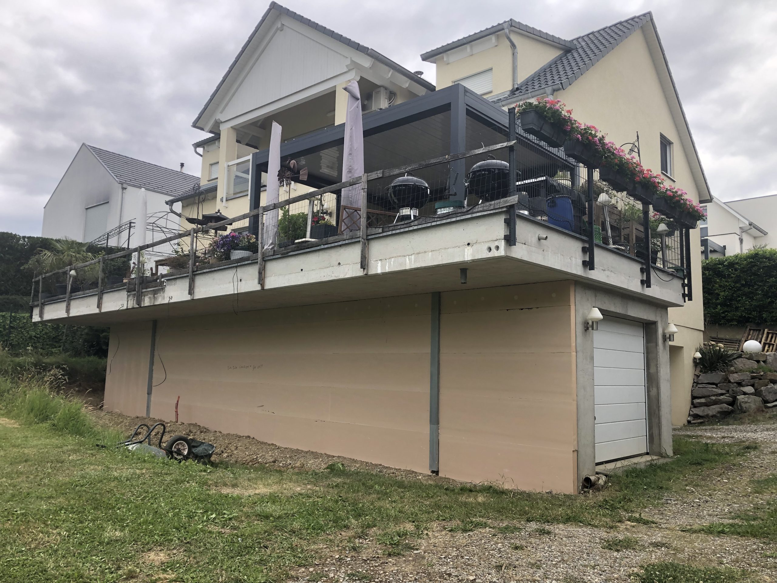 Extension de maison d’habitation en béton armé à Ranspach-le-Haut proche de Hésingue