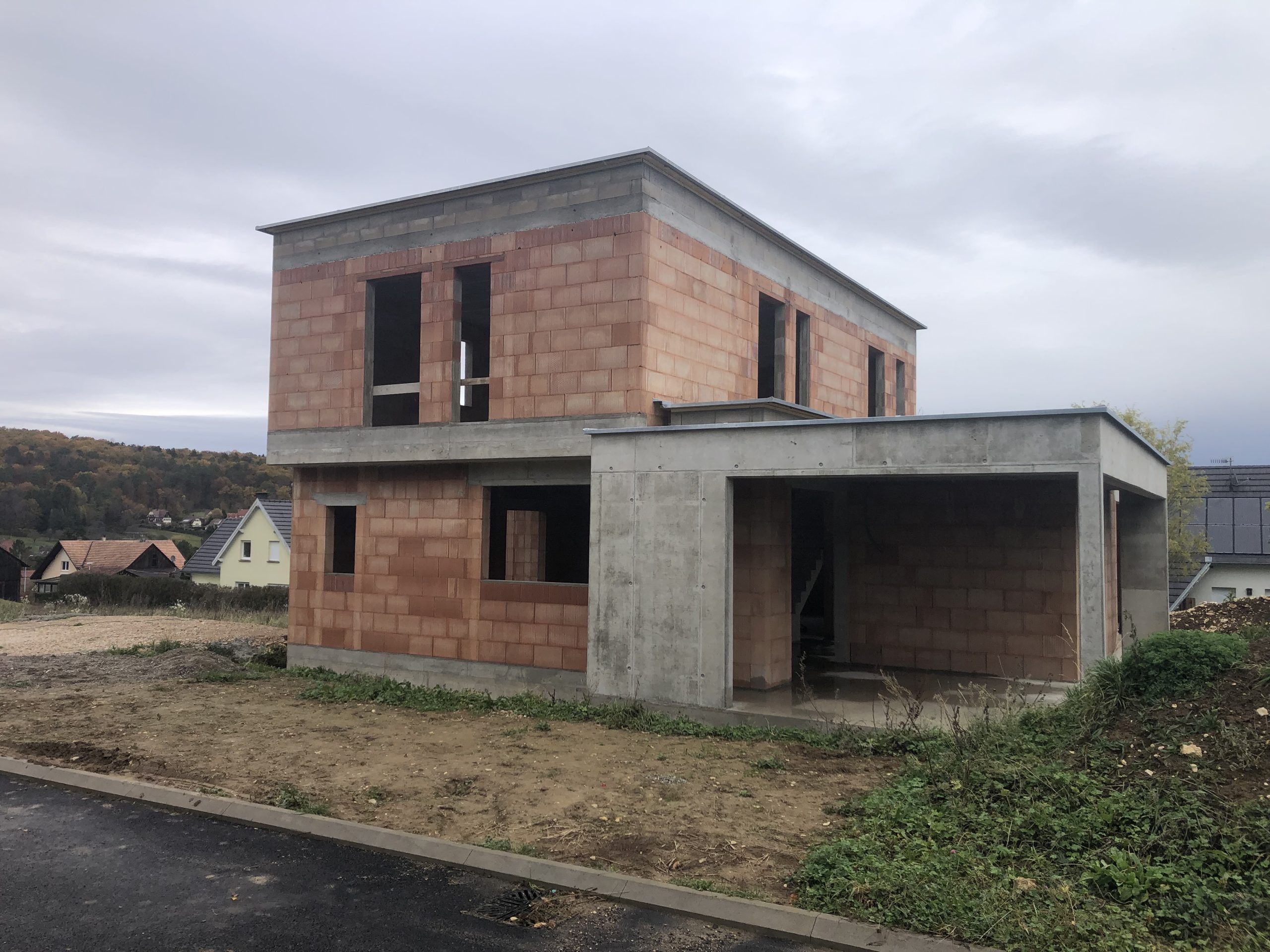 Travaux de maçonnerie pour maison neuve à Durmenach près de Riespach
