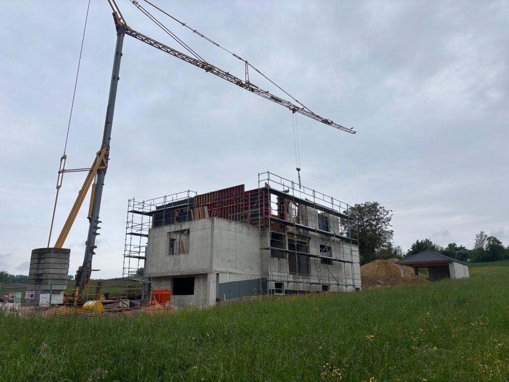 Travaux de gros oeuvre pour maison complète en béton à Wentzwiller proche de Saint-Louis